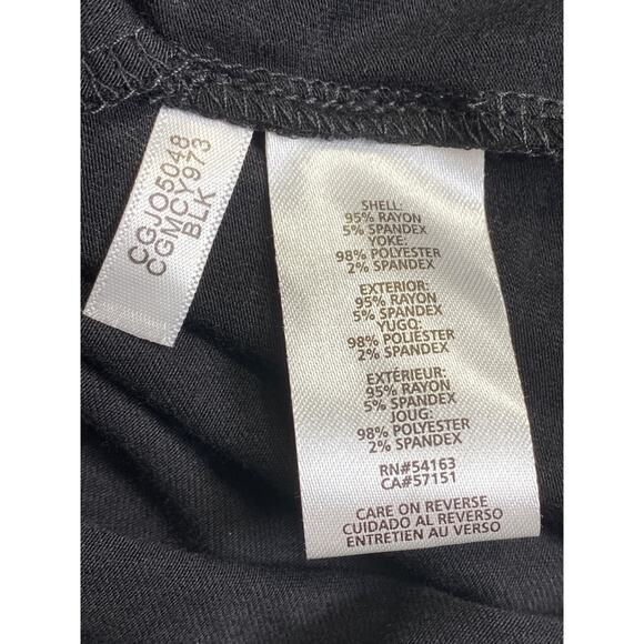 Calvin Klein Swimwear Black Crochet Trim Cover Up Dress Sz L/XL Pockets Resort - Picture 11 of 13